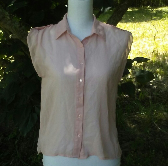 dELiA*s Tops - BOGO SALE!  dELiA*s sheer apricot blouse sz S